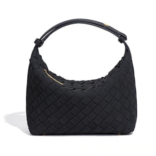 High-grade Lunch Box Niche Design Frosted Material Underarm Woven Women's Handbag