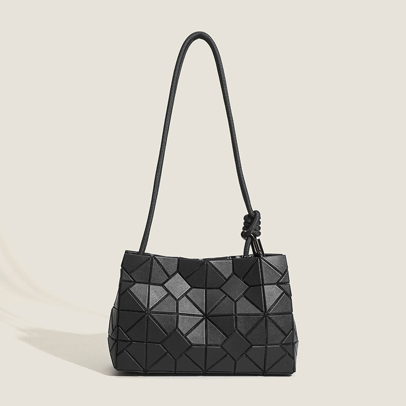Trendy Geometric Rhombus Sequin Drawstring Fashion One Women's Shoulder Bag