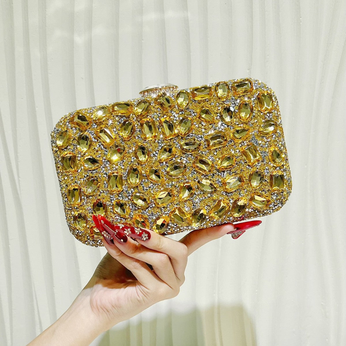 Fashion Flash Rhinestone Clutch Light Luxury Gorgeous Dinner Bag