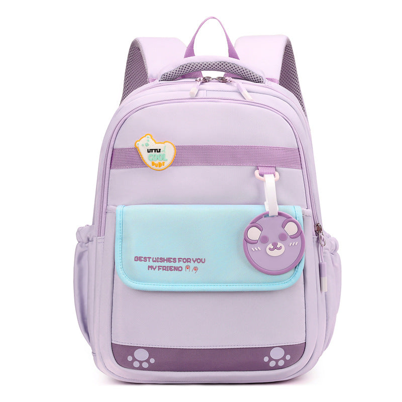 One Two Large Capacity Burden Reduction Spine Protection Primary School Bag