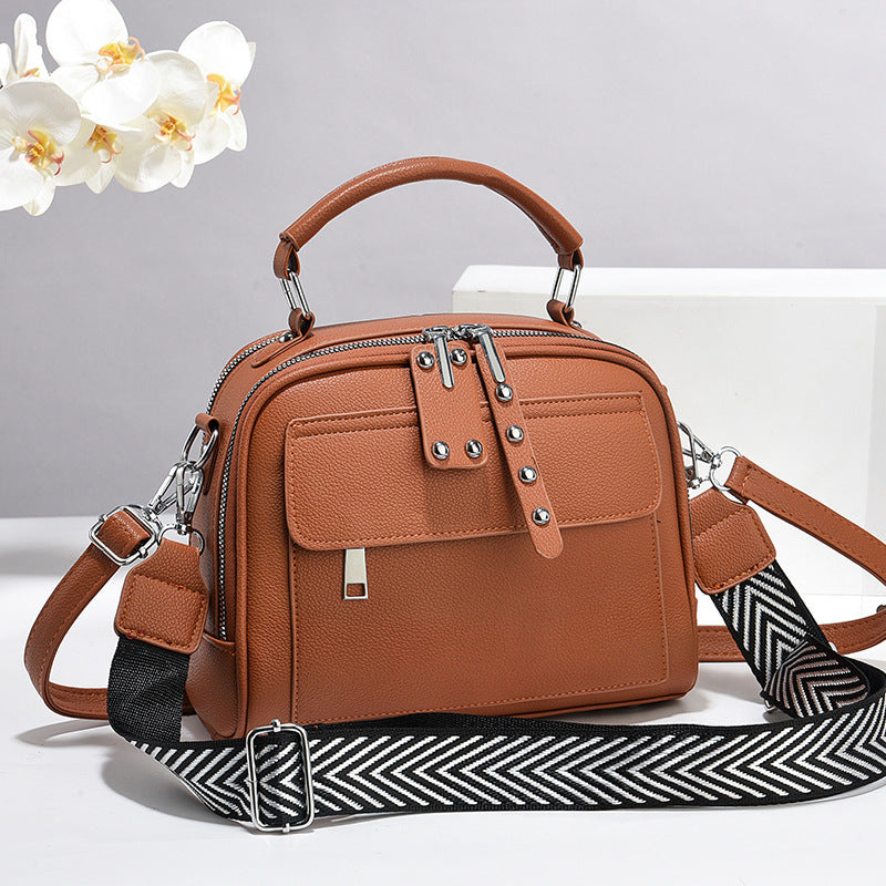 Women's Stylish Texture Portable Simple Large Capacity Women's Messenger Bag