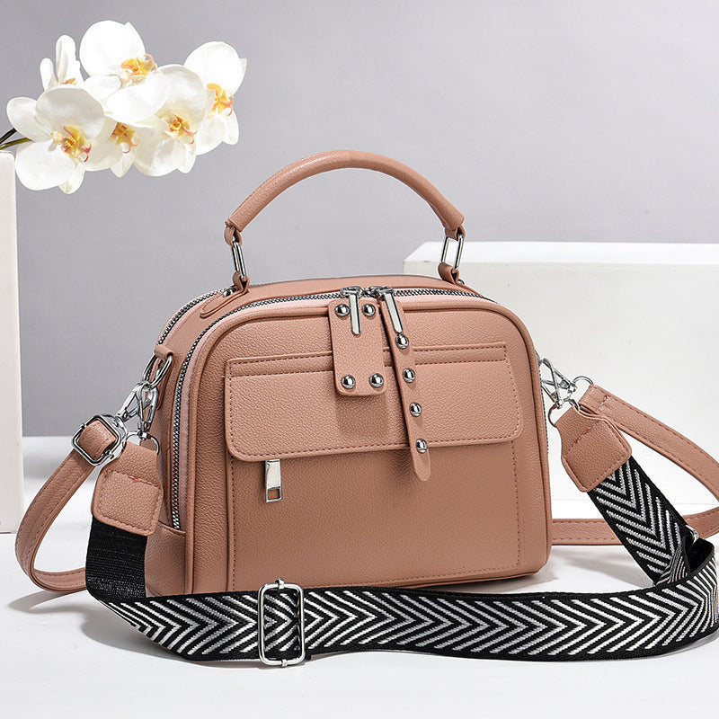 Women's Stylish Texture Portable Simple Large Capacity Women's Messenger Bag