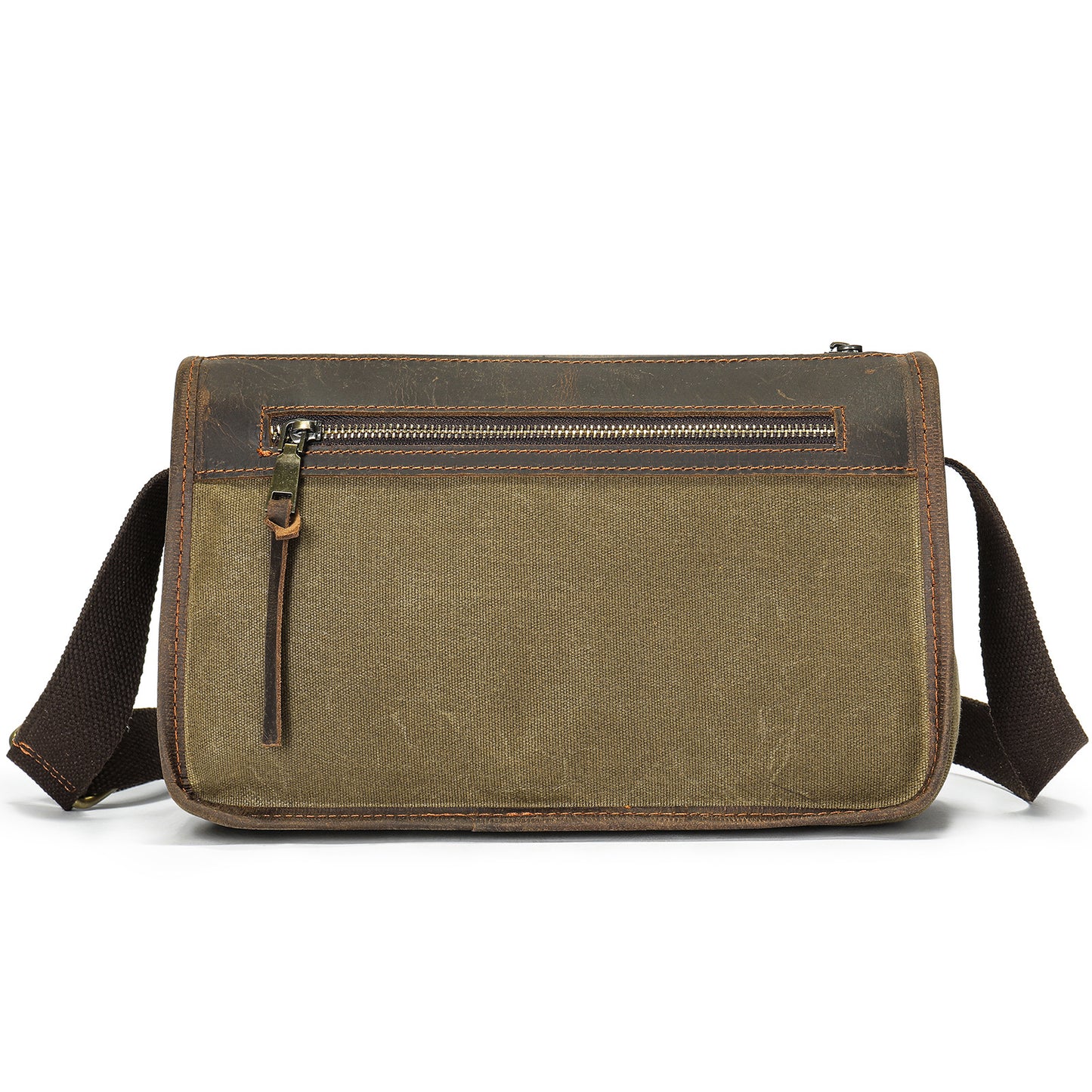 Men's Leather Fashion Crazy Horse First Layer Cowhide Men's Shoulder Bag