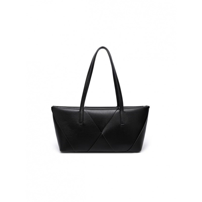 Women's Z Stylish Niche Splicing Portable Underarm Large Capacity Women's Handbag