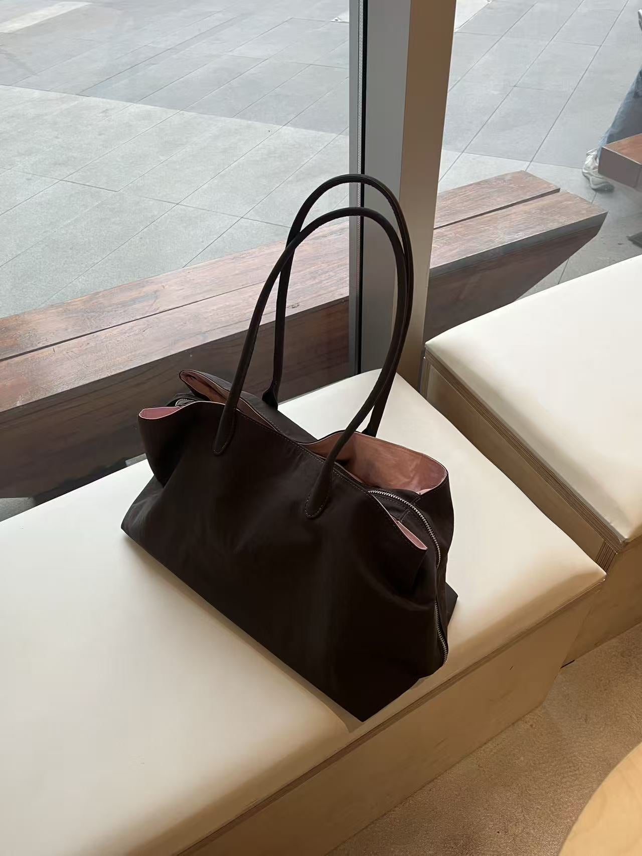 Women's Nylon Cloth Commuter Computer Simple Large Tote Bag