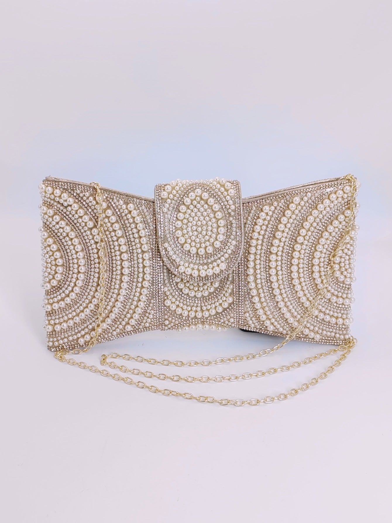 Durable Cool Beaded High-grade Clutch Butterfly Dinner Bag