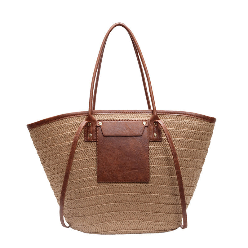 Women's Beach Straw Woven Large Capacity Totes Tote Bag