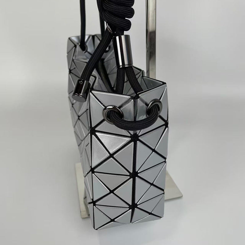 Spring Geometric Rhombus Fashion Drawstring Underarm Women's Messenger Bag