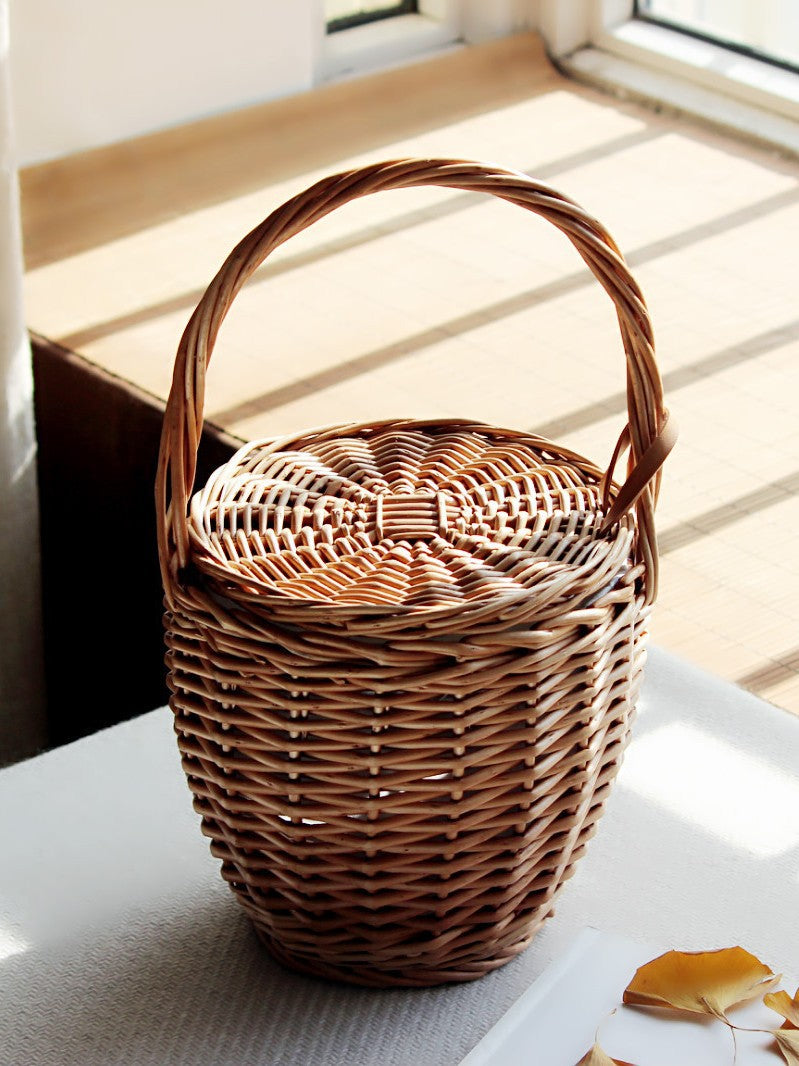 Picnic Straw Woven Female Summer Vacation Pastoral Bags