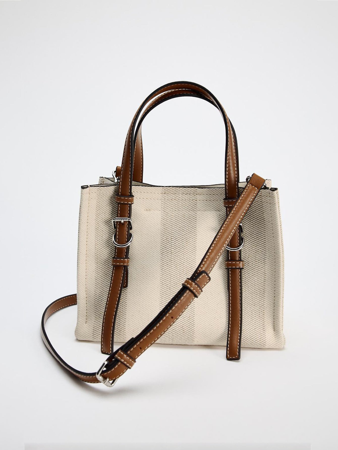 Women's Canvas Beige Commuter Large Capacity Versatile Women's Messenger Bag