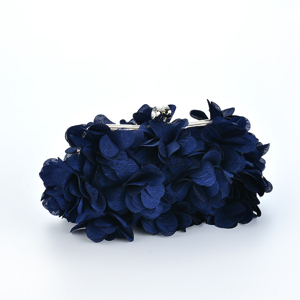 Women's Sweet Fresh Petal Three-dimensional Flower Dress Women's Clutch