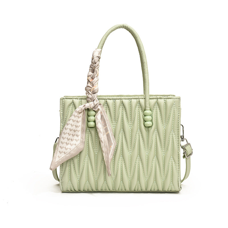Women's Fashion Pleated Commuting Elegant Easy Matching Women's Shoulder Bag
