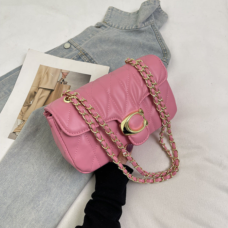 Unique Graceful Women's Fashion Rhombus Chain Women's Messenger Bag