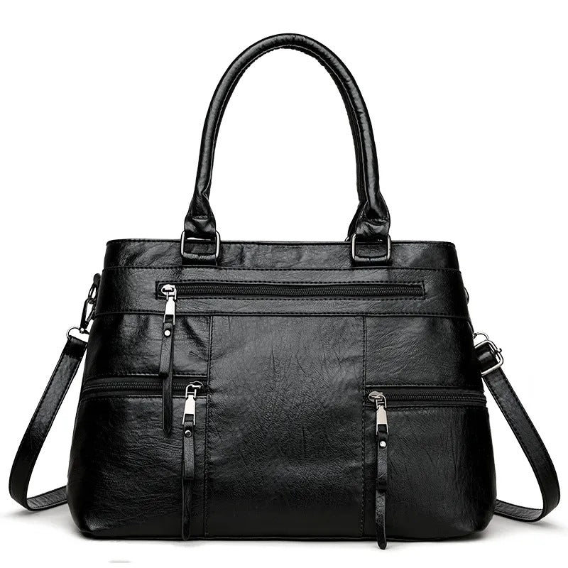 Women's Fashionable High-grade Retro Simple Large Capacity Women's Handbag
