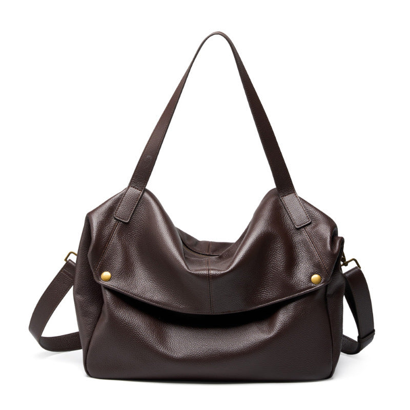 Women's Winter Large Capacity One Genuine Leather Women's Messenger Bag
