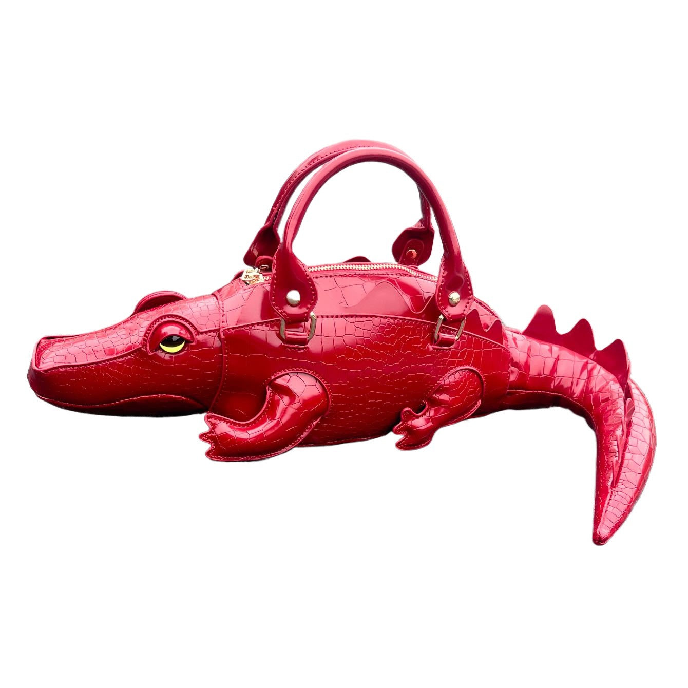 Women's Crocodile Design Creative Personality Punk Bags
