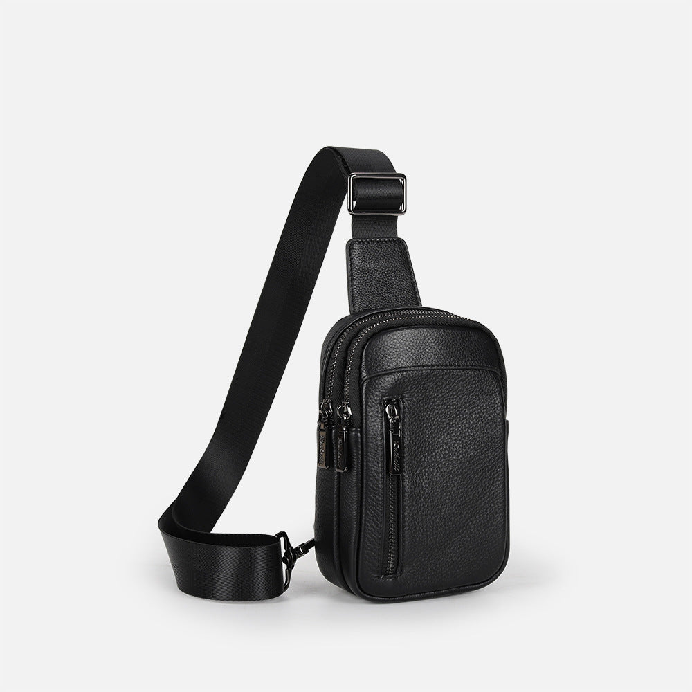 Men's Genuine Leather Personal Leisure High-grade Waterproof Shoulder Bags