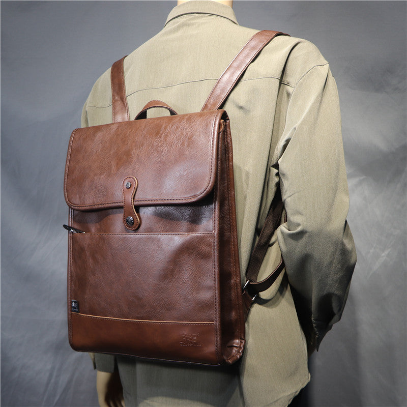 Men's Three Boxes Fashion Campus College Style High Universal Backpack