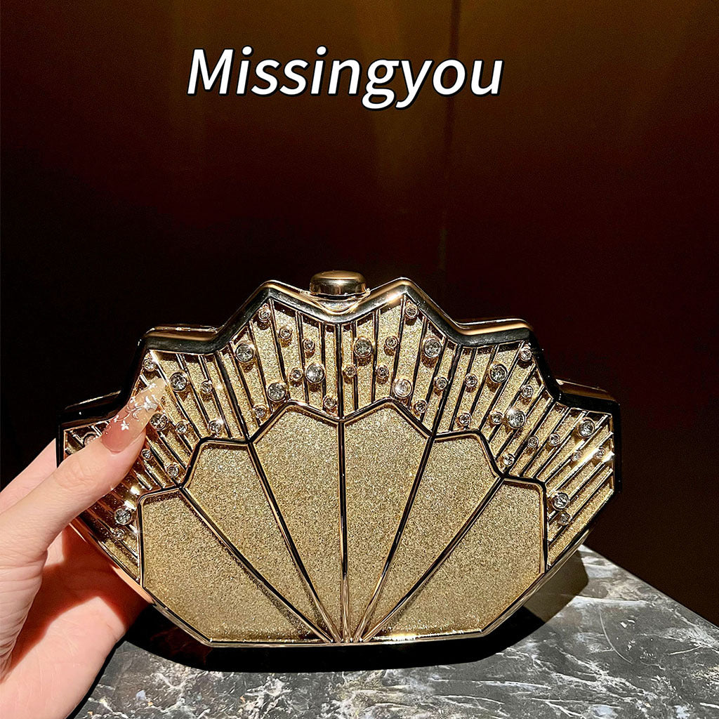 Slouchy Pretty Women's Diamond Clutch High-grade Handbags