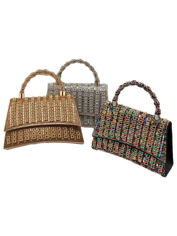Women's Exquisite Elegant Party Flip Diamond Fashion Dinner Bag