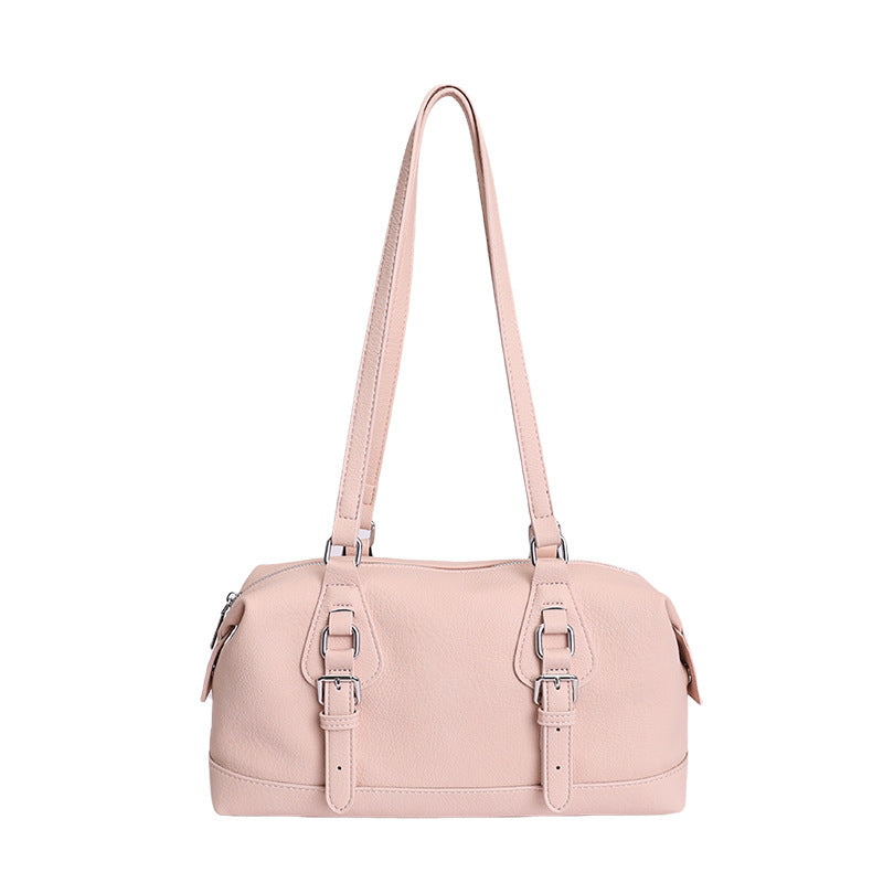 Women's Niche High-grade Simple Commute Bowling Large Capacity Women's Shoulder Bag