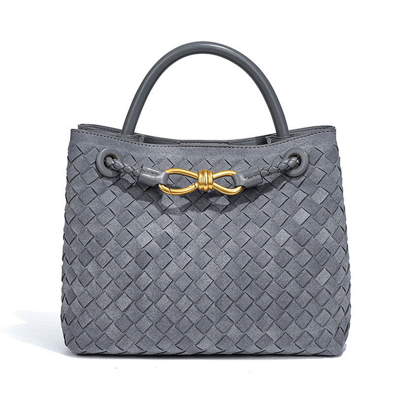 Innovative Slouchy Women's Woven Portable Textured Handbags