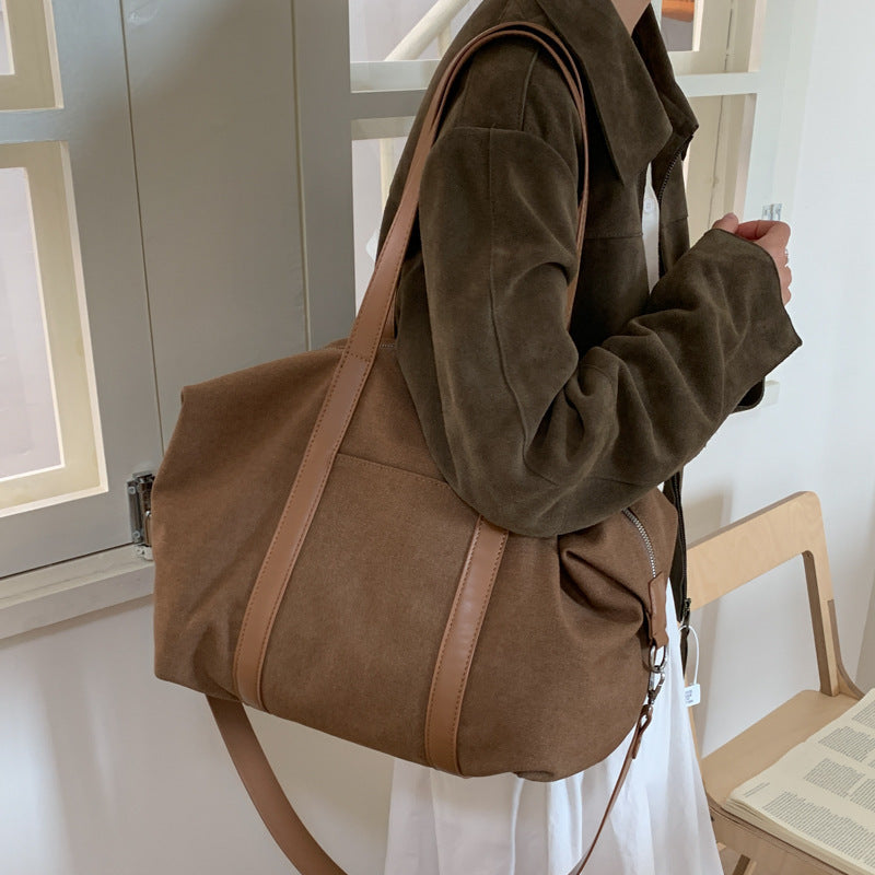 Women's Canvas Large Capacity College Class Women's Shoulder Bag