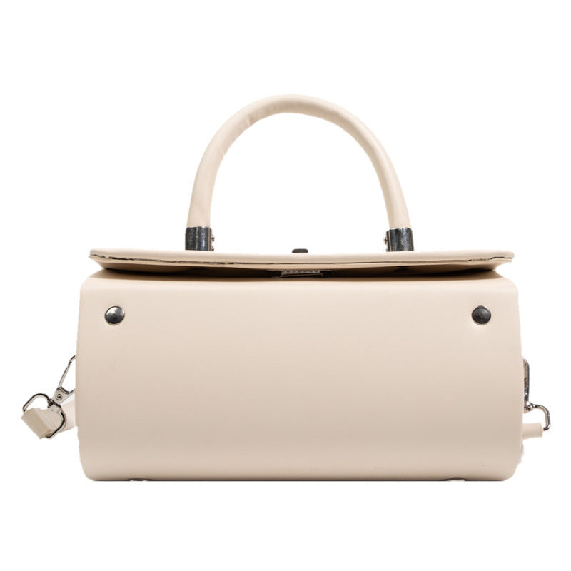 Women's French Minority Solid Color Simple Portable Western Shoulder Bags