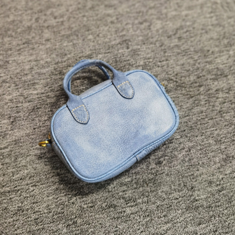 Mobile Top Layer Fog Wax Cowhide Horizontal Women's Messenger Bag