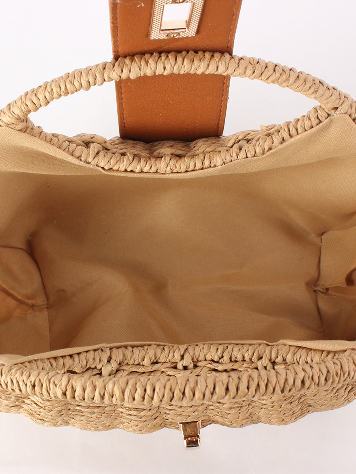 Women's French Fashion Woven Straw Seaside Vacation Beach Daily Bags