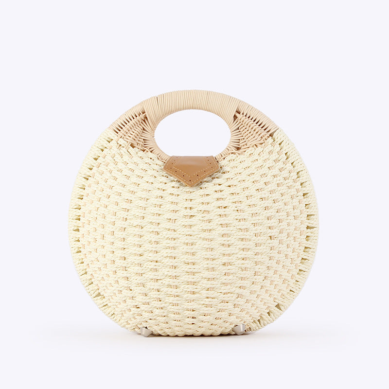 Fashion Shell Cute Personality Rattan Weave Beach Vacation Straw Women's Handbag