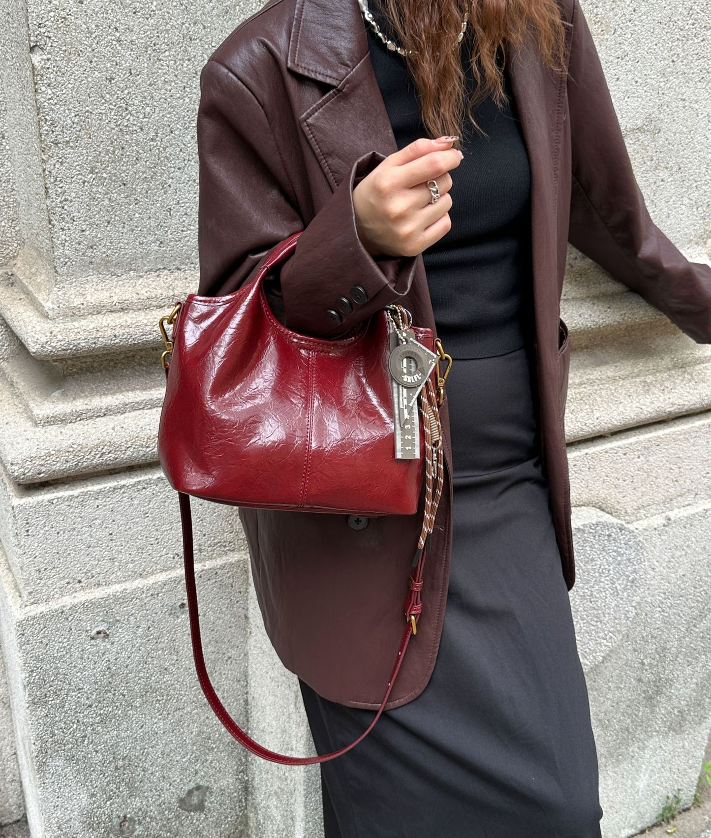 Women's Light Luxury Vegetable Basket Genuine Leather Pendant Bags