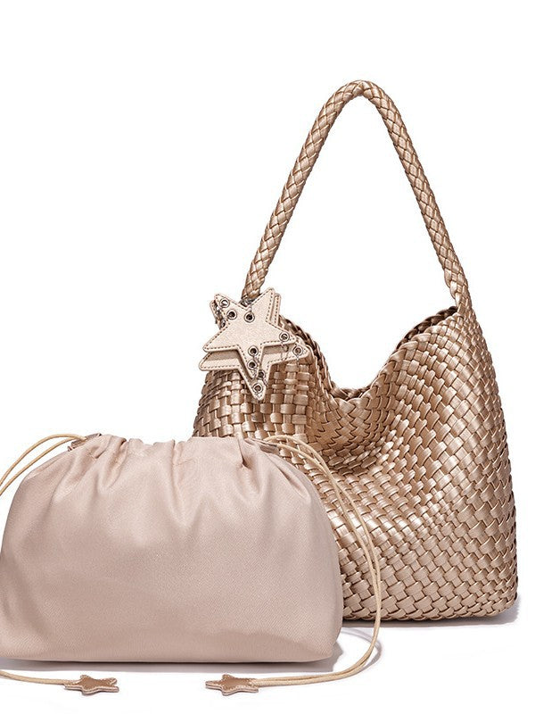 High-grade Design Hand-woven Large Capacity Totes Bucket Bags