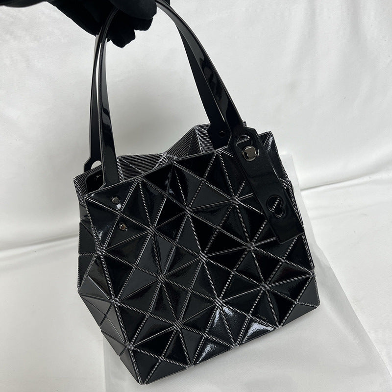 Women's Original Life Diamond Box Geometric Rhombus Portable Women's Shoulder Bag