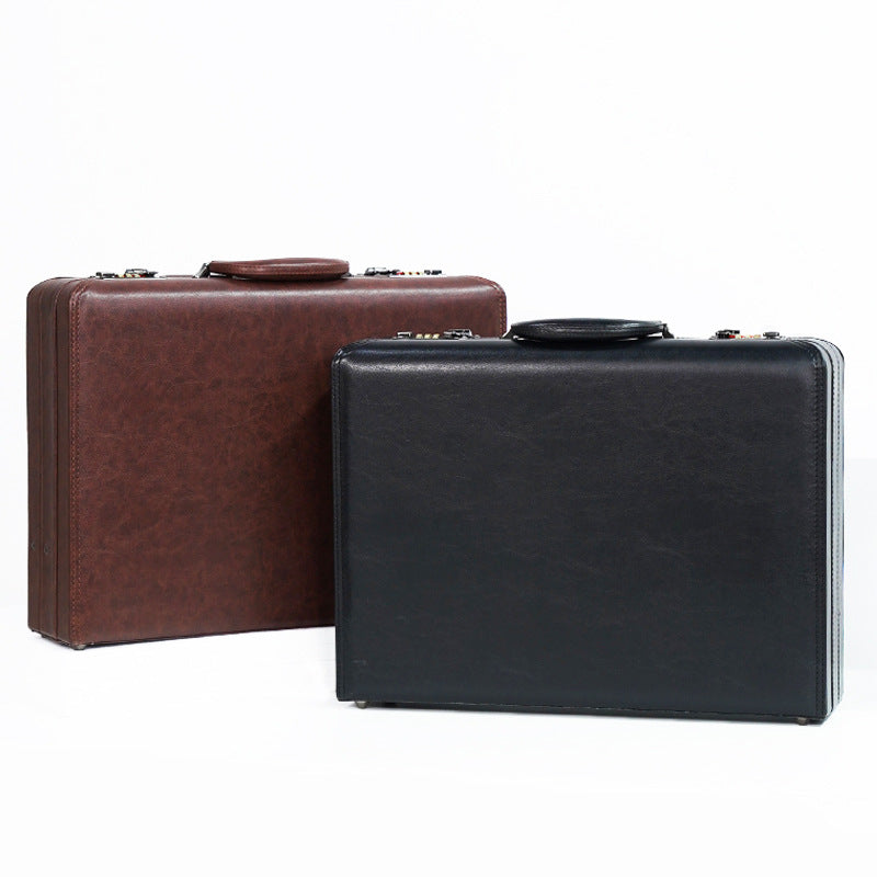 Men's Office Business Password Computer Retro Leather Advanced Lock