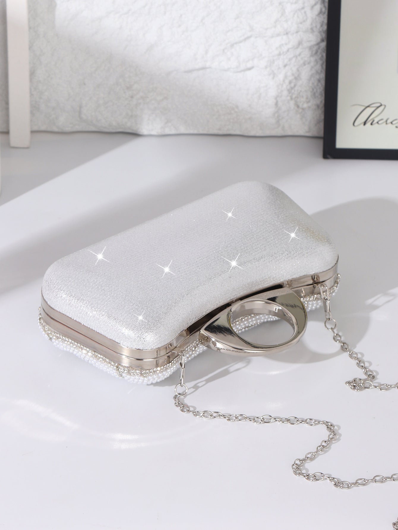 Women's Pearl Vintage Luxury Clutch Banquet Dress Bags