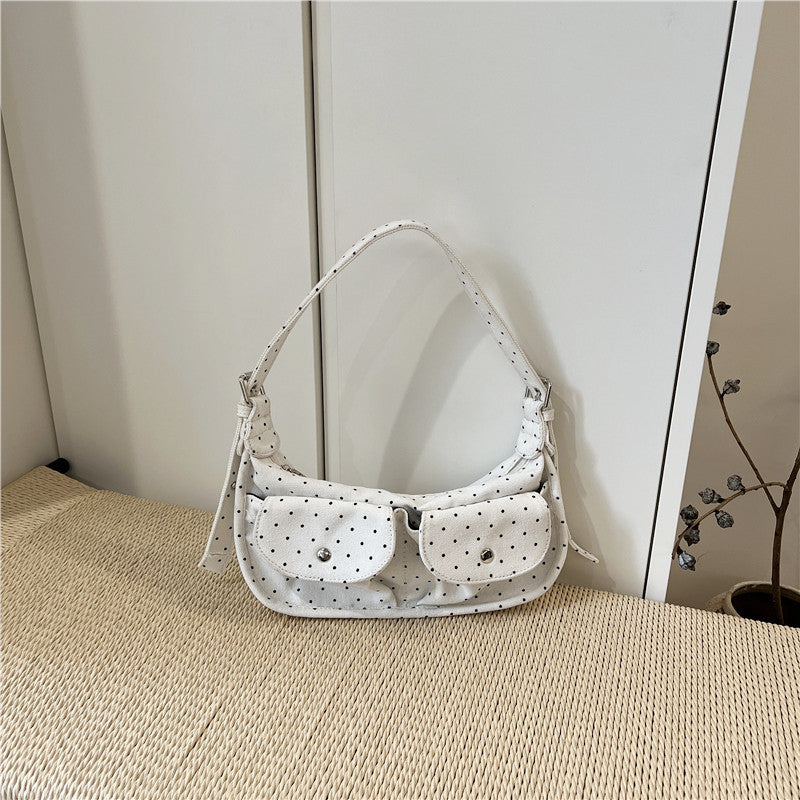 Cabinet Niche Starry Polka Dot Canvas Portable Underarm Bags