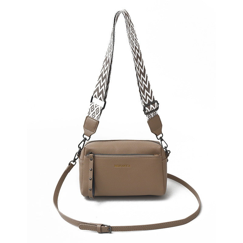 Pretty Women's Classic Fashion Wide Strap Small Square Bag