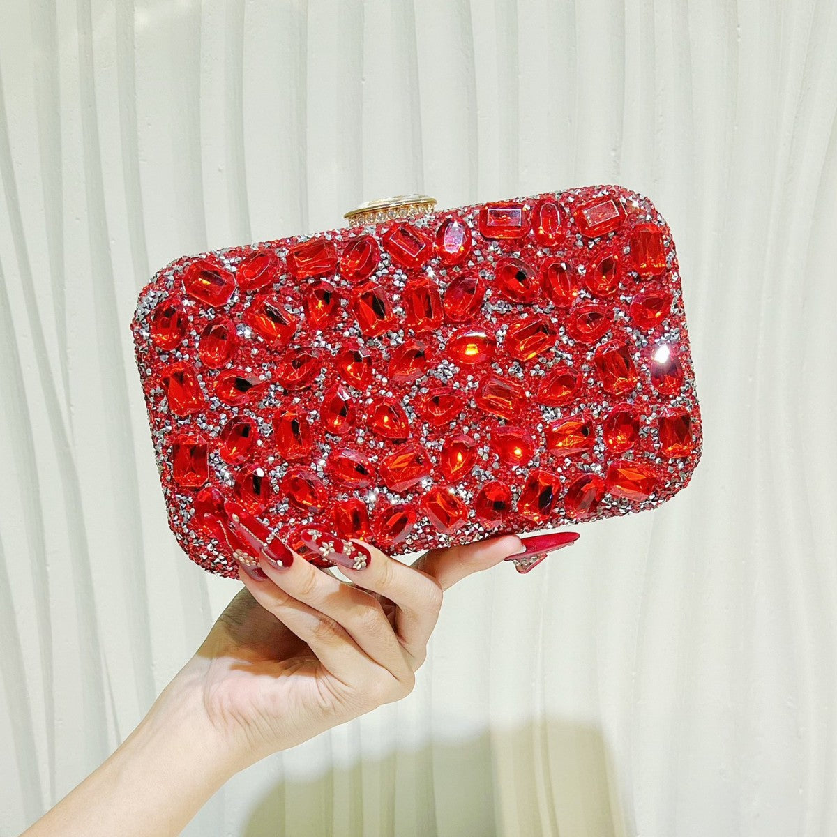 Fashion Flash Rhinestone Clutch Light Luxury Gorgeous Dinner Bag