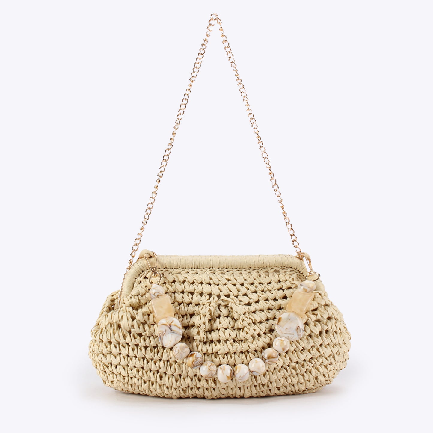 Women's Color Woven Daily Leisure Commute Seaside Vacation Bags