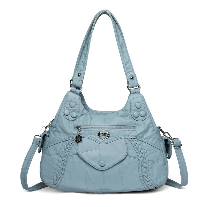 Women's Mom Large Capacity Soft Leather Fashion Shoulder Bags