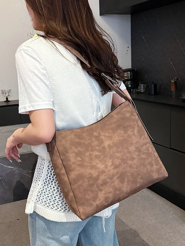 Women's Retro Summer High-quality Stylish Textured Simple Tote Bag