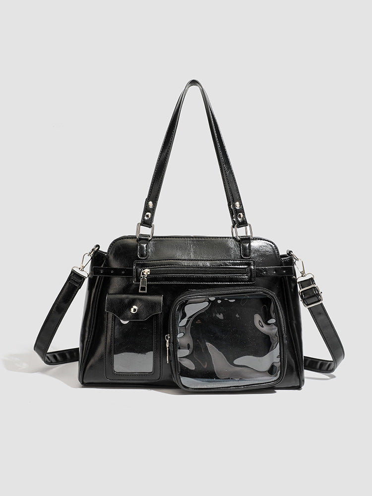 Large Capacity Two-dimensional Uniform Cartoon Fashion Simple College Style Women's Shoulder Bag