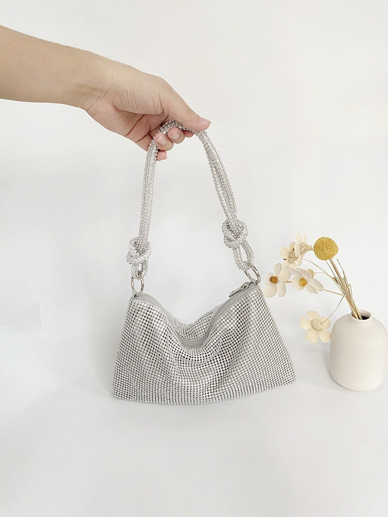 Women's Trendy Size Net Drill Underarm One Dinner Bag