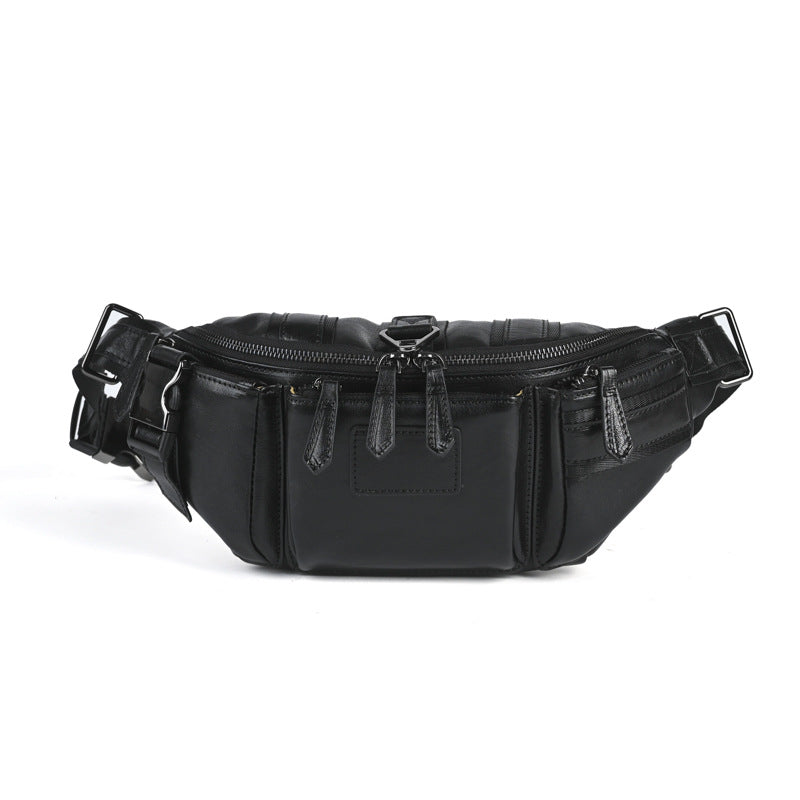 Men's Zipper Retro Color Matching Fashion Leisure Men's Fanny Pack