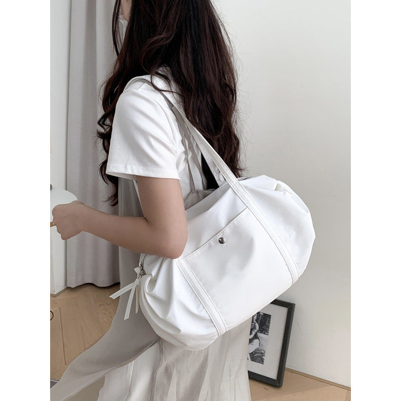 Korean Style Fashionable Simple Large Capacity Nylon One Women's Shoulder Bag