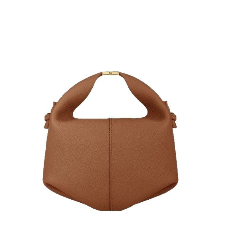 Lunch French Niche Leather Portable Dumpling Women's Messenger Bag