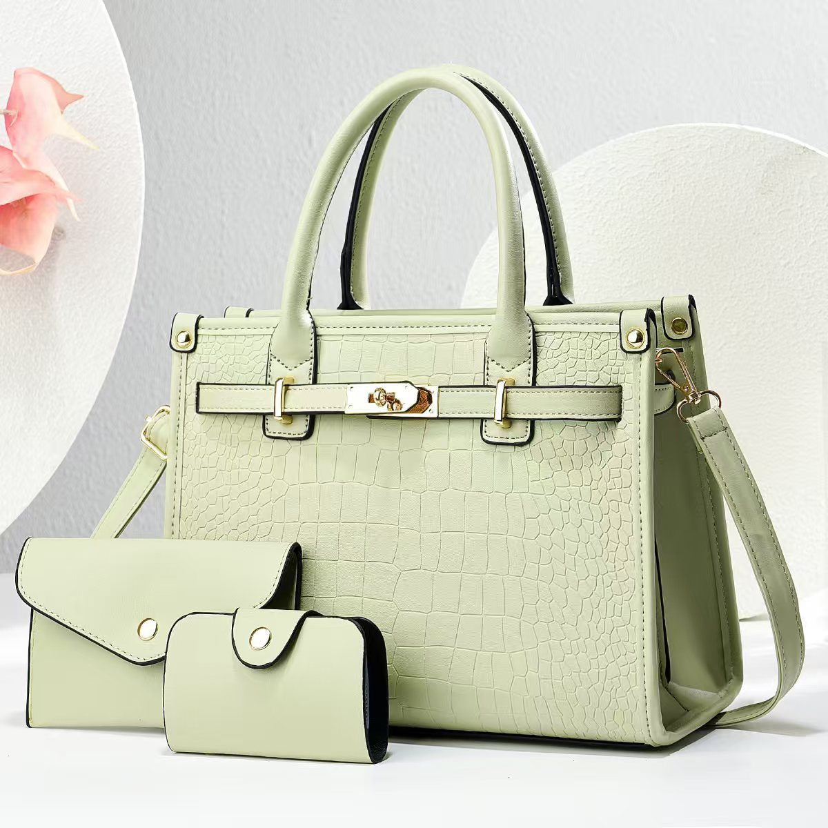Crocodile Pattern Large Fashion Elegant Birthday Shoulder Bags
