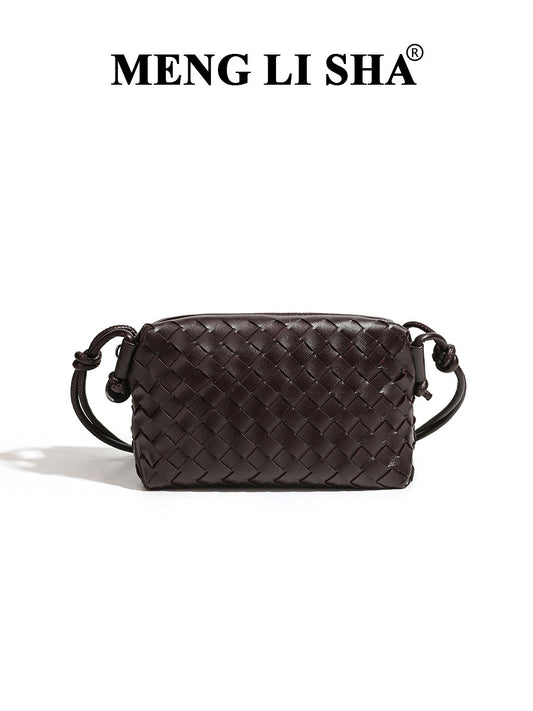 Women's Trendy High-grade Hand-woven Fashion Large Capacity Small Square Bags