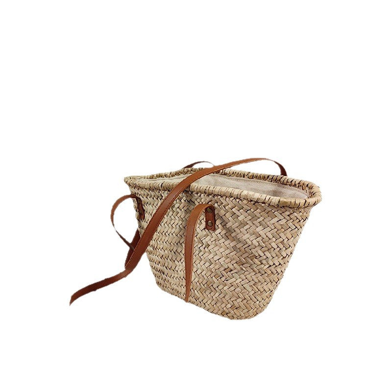Women's Straw Style Hand-woven Seaside Vacation Beach Large Handbags